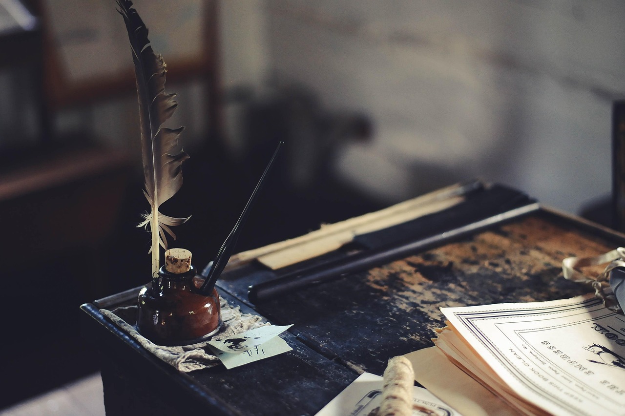 author writing desk